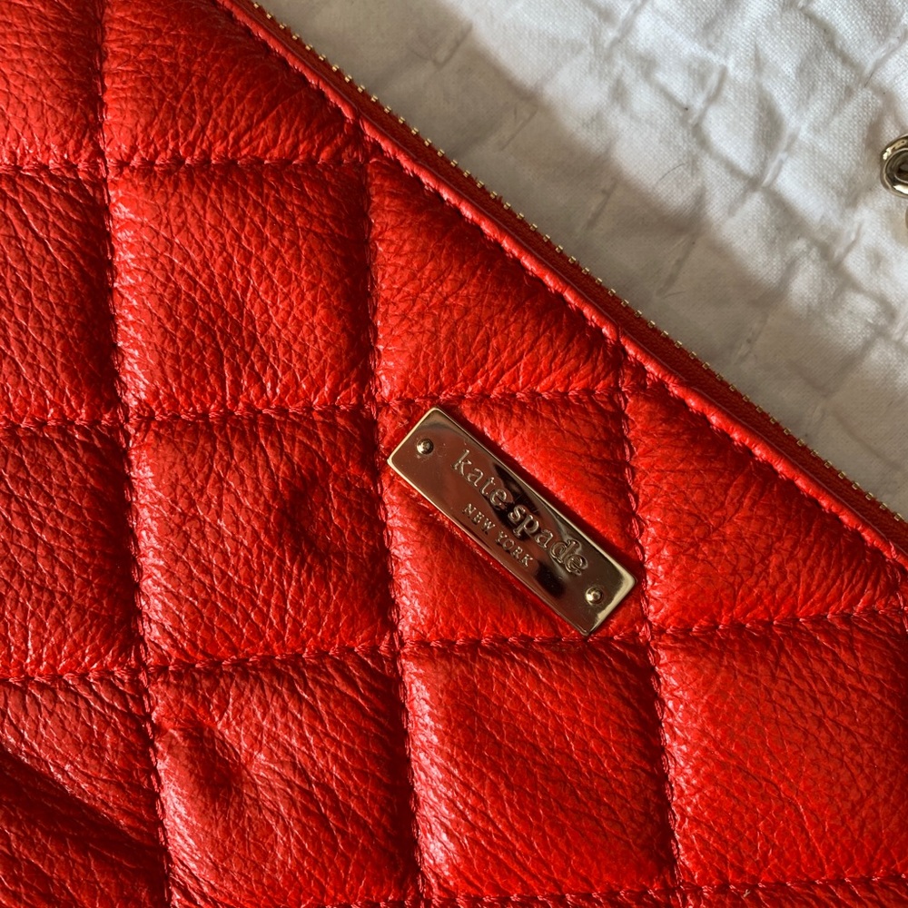 Kate Spade red quilted bag
